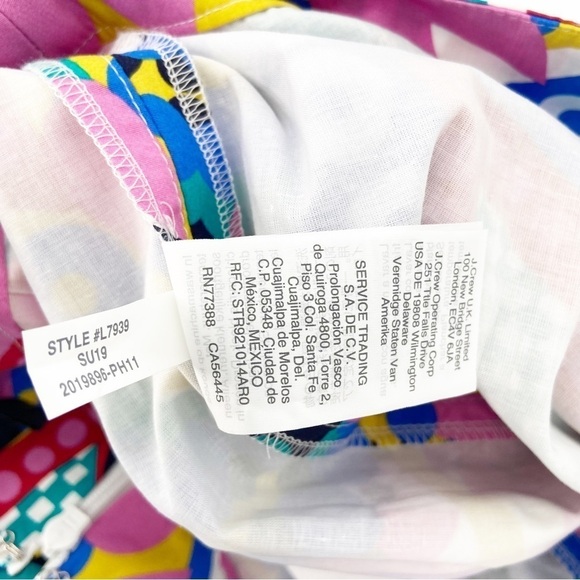 NWT J.Crew Tie-back Tulip Skirt in Ratti® Kaleidoscope Floral Size 6 - Picture 9 of 9